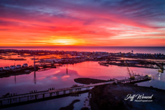 JW117: Sunrise Over Surf City Bridge Construction