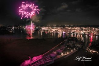 JW061: Purple Firework Over Battleship
