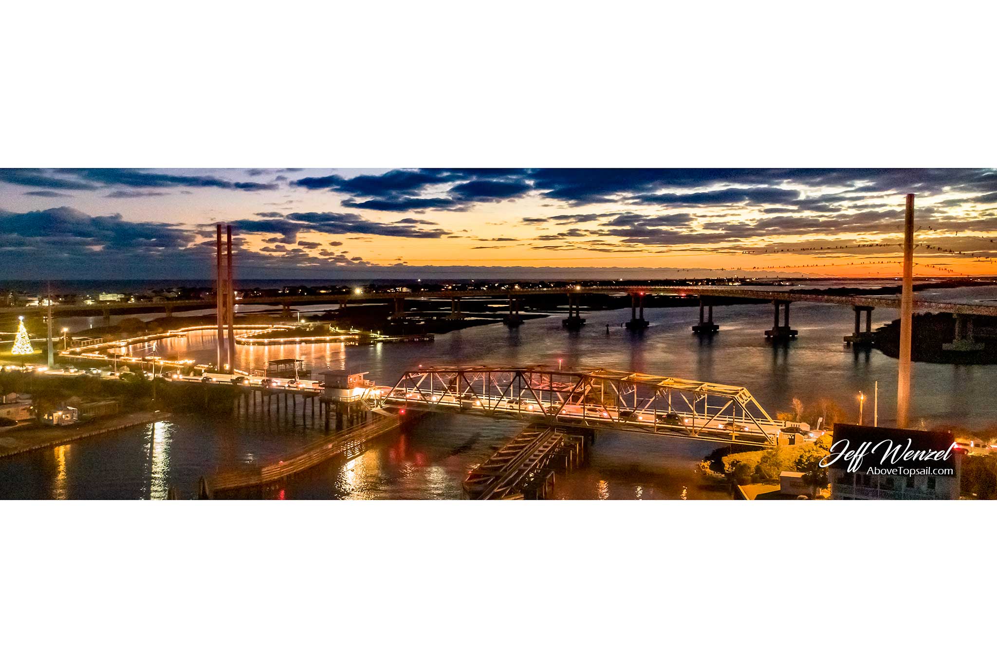 JW180 Surf City Bridges After Sunset - Image 2