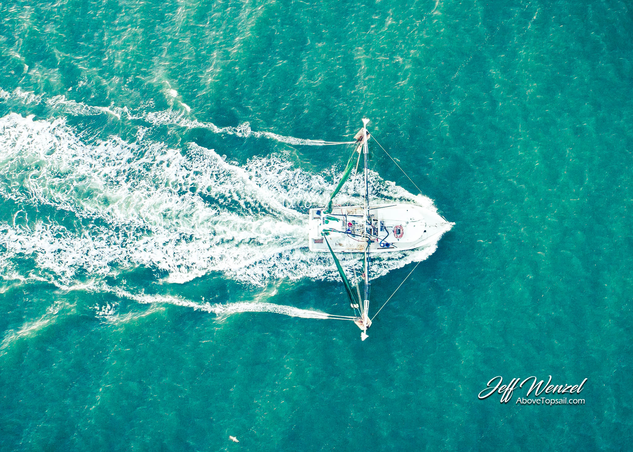 JW199 Shrimper From Above
