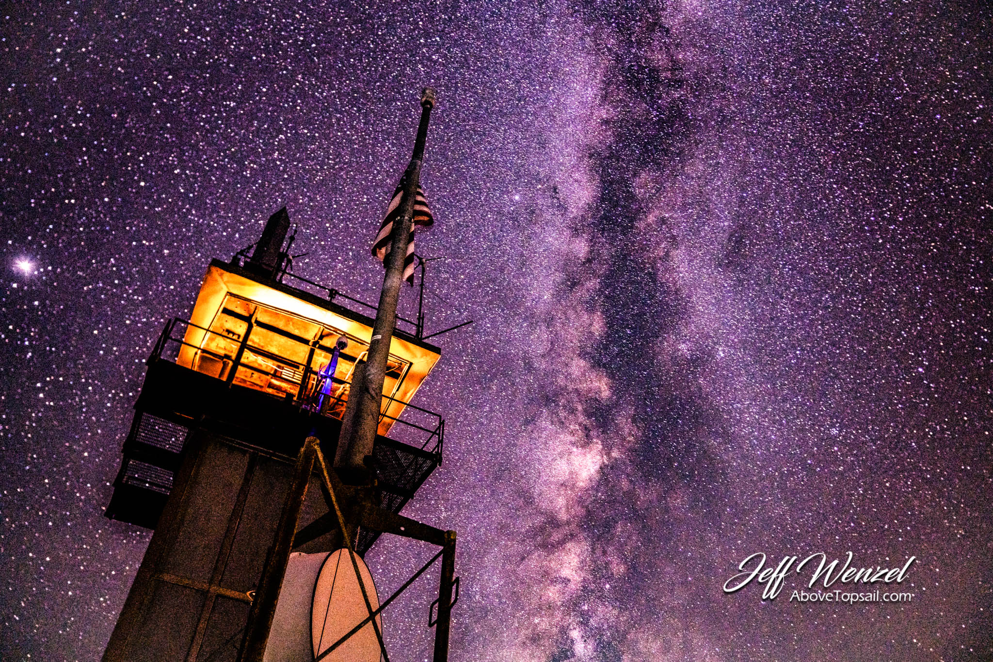 JW203 Milky Way Over Frying Pan Tower 2